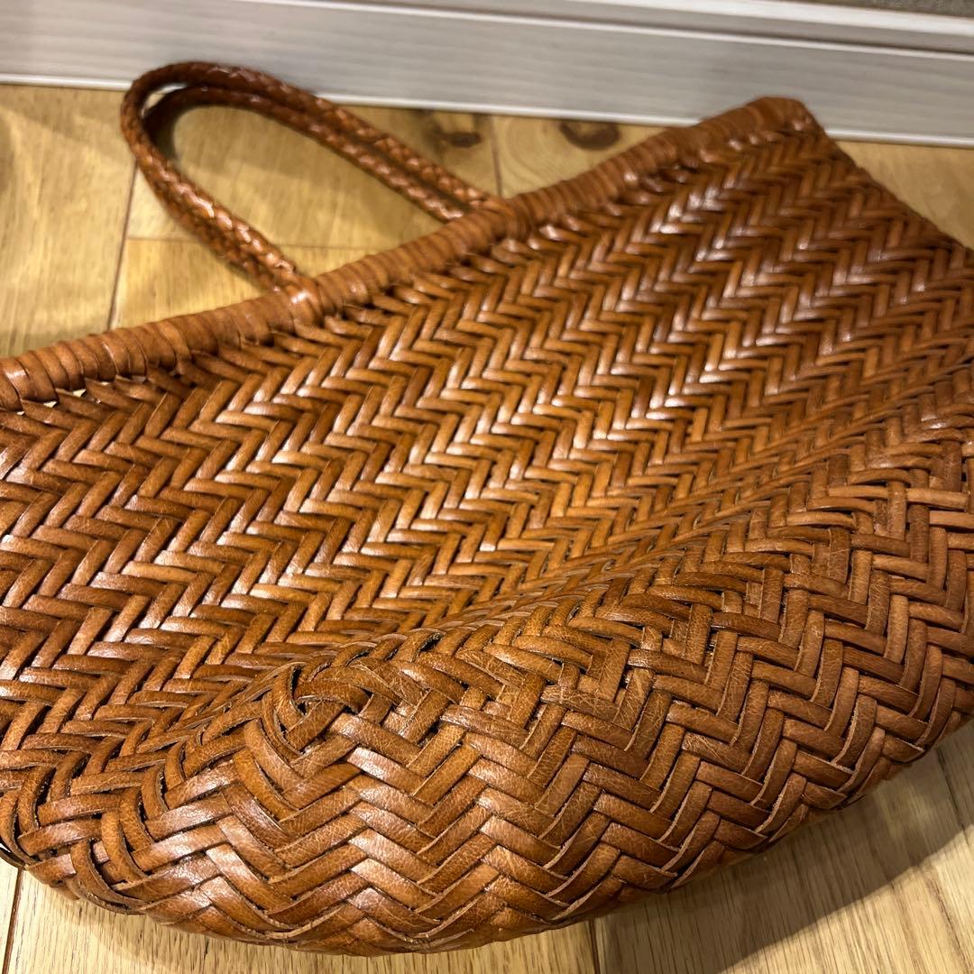 dragon ブラウン かごバッグ