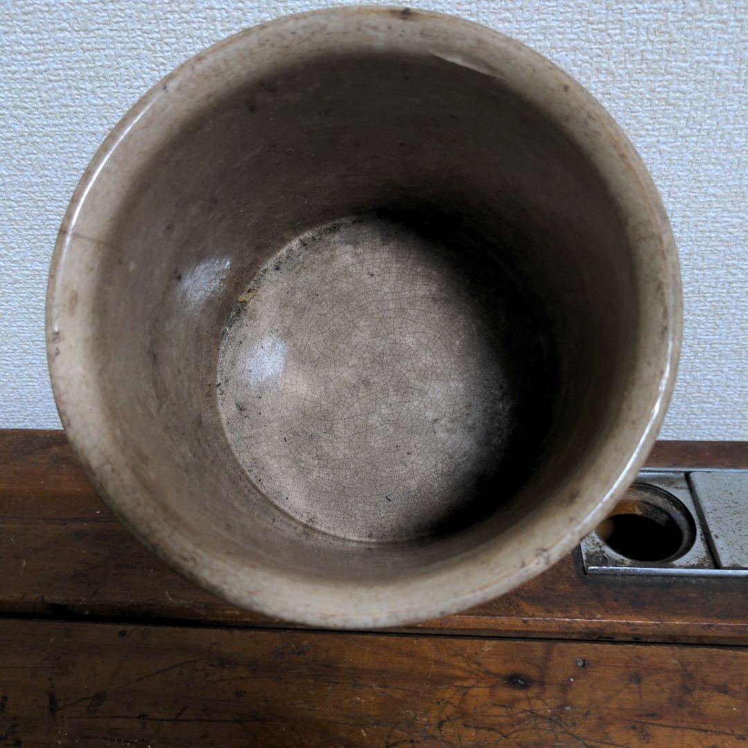 haruka　フランスアンティーク　陶器ポット　大型