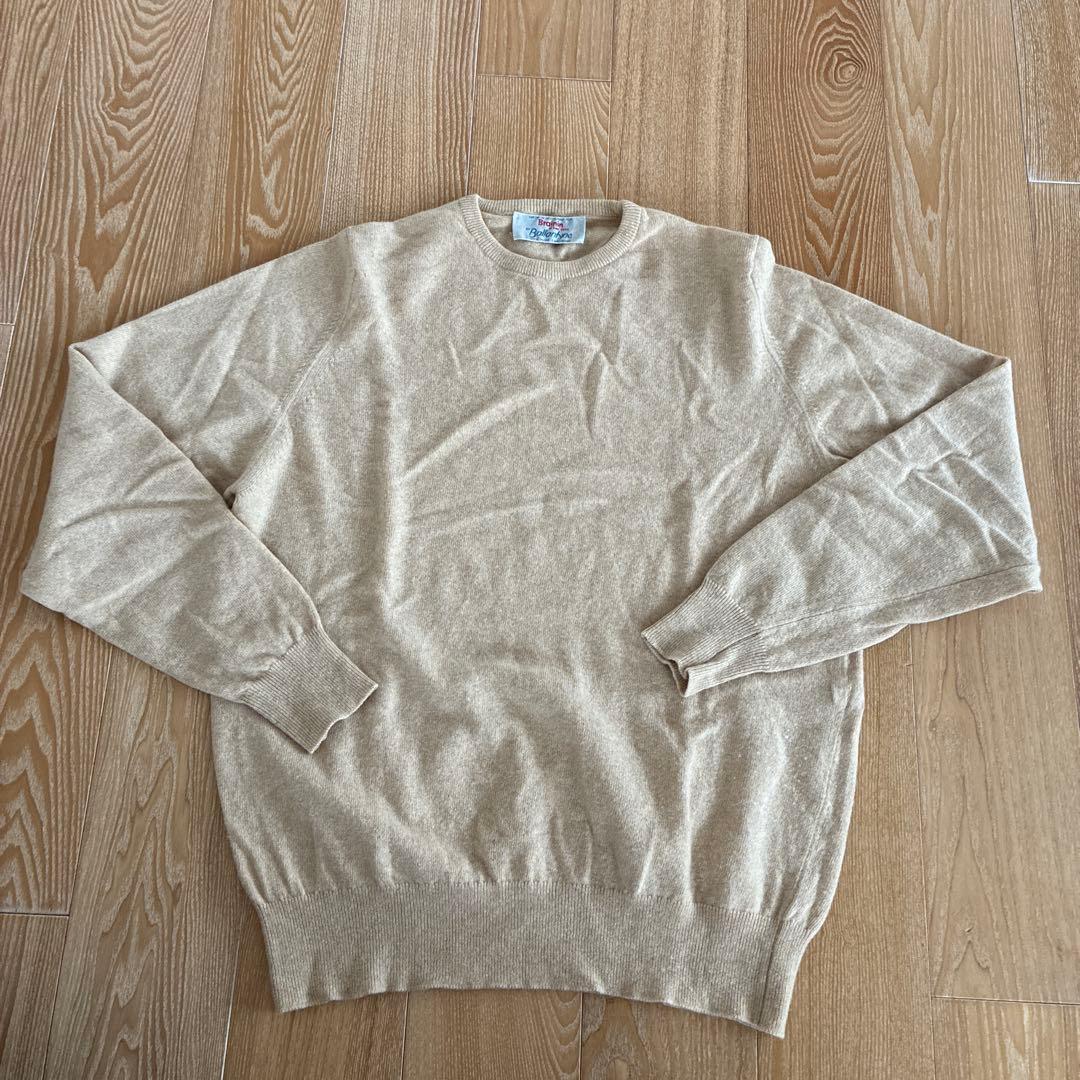 Ballantyne ベージュ クルーネック セーター