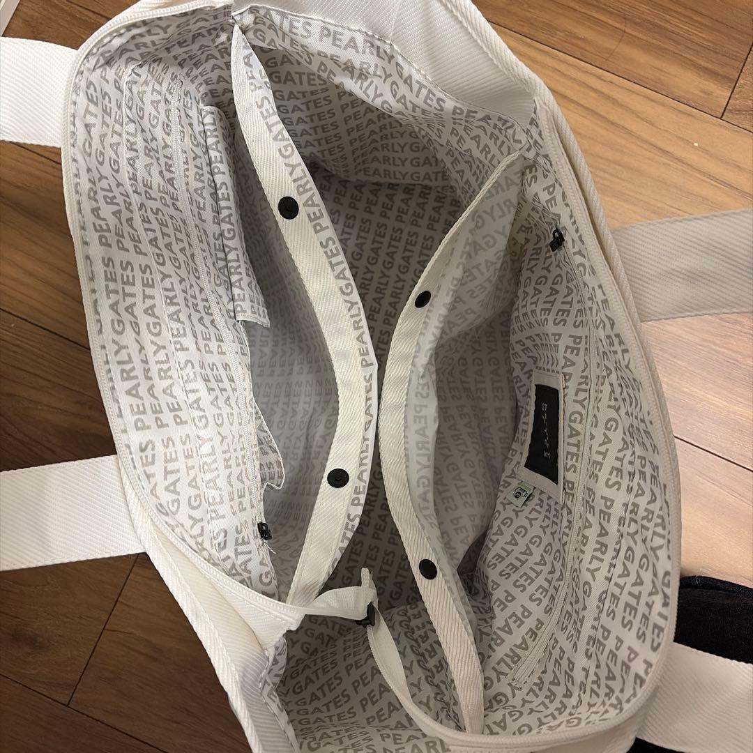 PEARLY GATES ホワイトトートバッグ