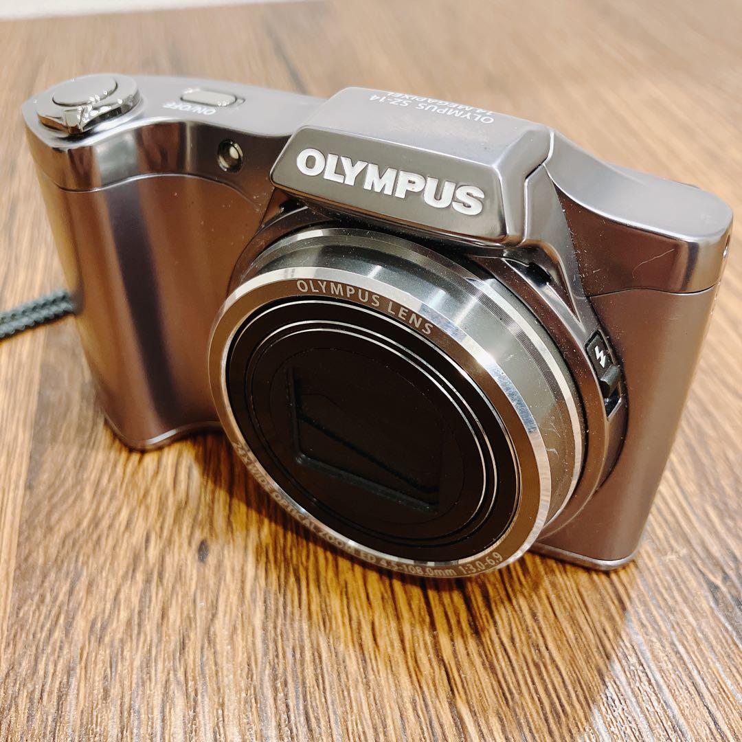 美品　OLYMPUS SZ-14 コンパクトデジタルカメラ　シルバー　スマホ転送