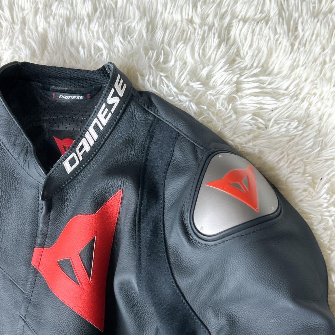ダイネーゼ レザージャケット バイクウェア サイズ54 黒✖️赤