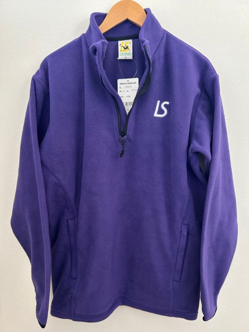 新品未使用 ルースイソンブラ ハーフジップ フリース Mサイズ　刺繍　防寒