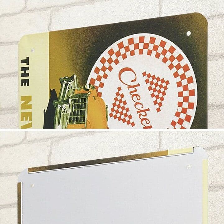 デザイン看板A4】ニューヨーク タクシー★ポスター絵ブリキ看板アメリカン雑貨