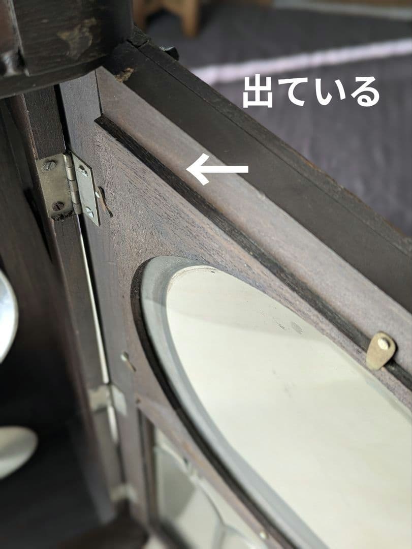 木製　アンティーク　昭和レトロ　柱時計　振り子時計　ゼンマイ式　壁掛け時計