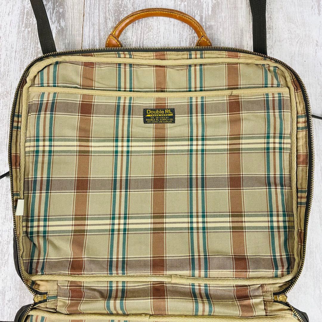 【希少】RRLダブルアールエル　ワックスドキャンバス　ブリーフケース【2way】