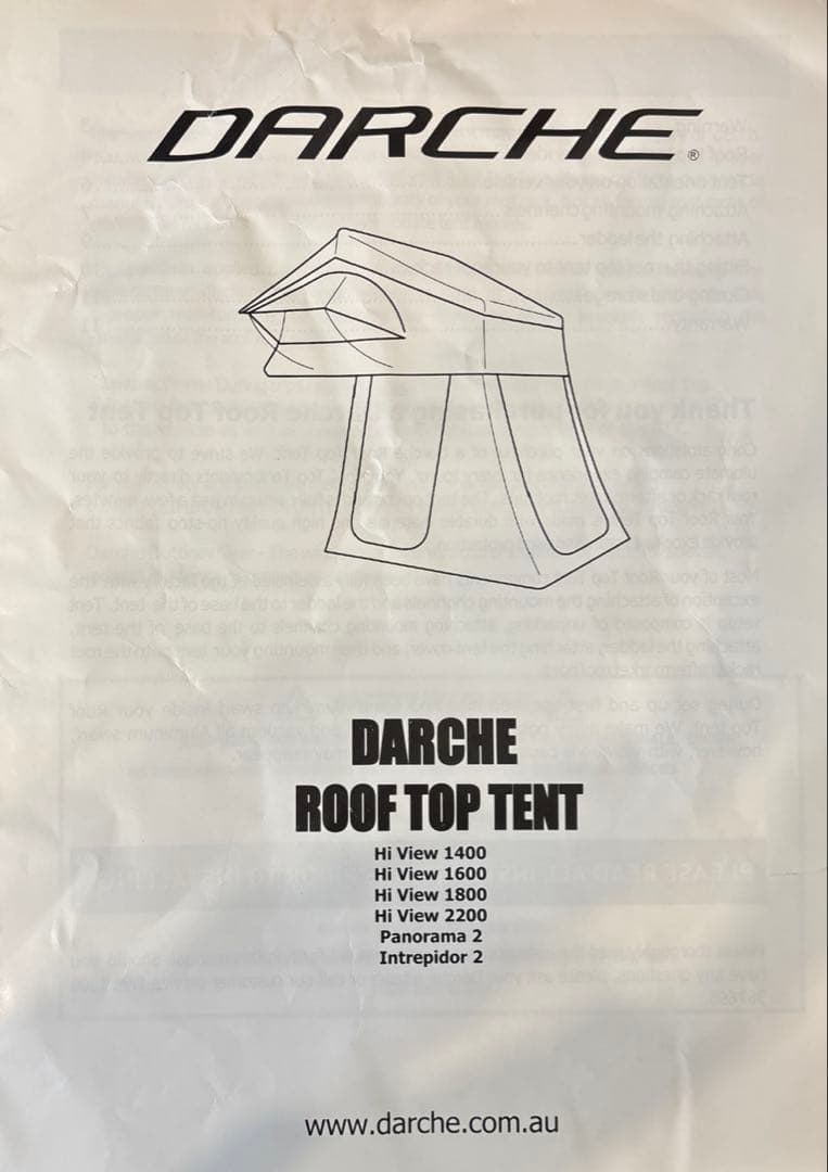 ダーチDARCHE INTREPIDOR1400 ルーフトップテント