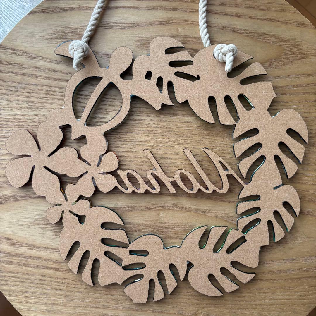 レジン　オーシャンアート　モンステラリース　海　29cm　No.1045