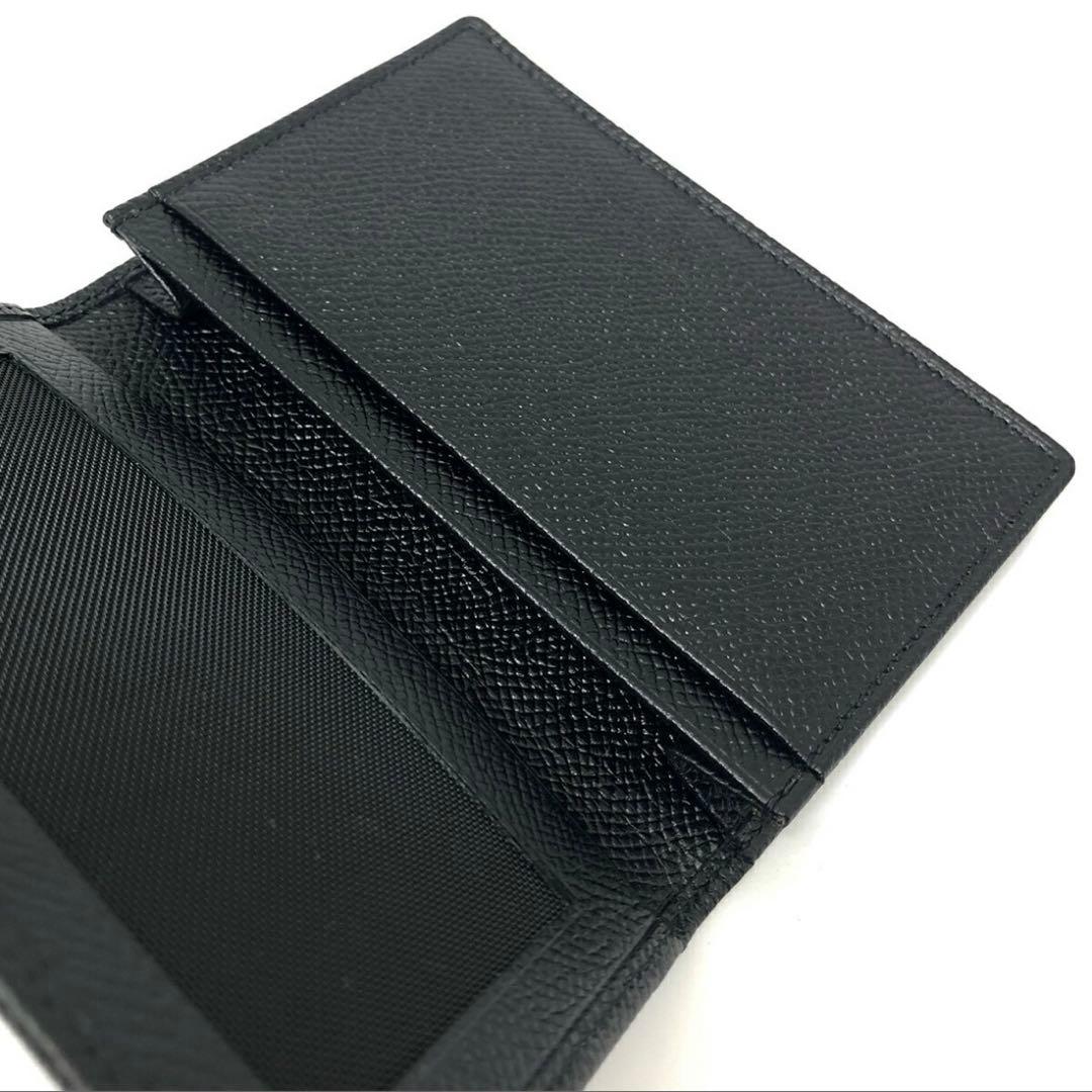 【新品】BVLGARI ブラック 名刺入れ　カードケース レザー