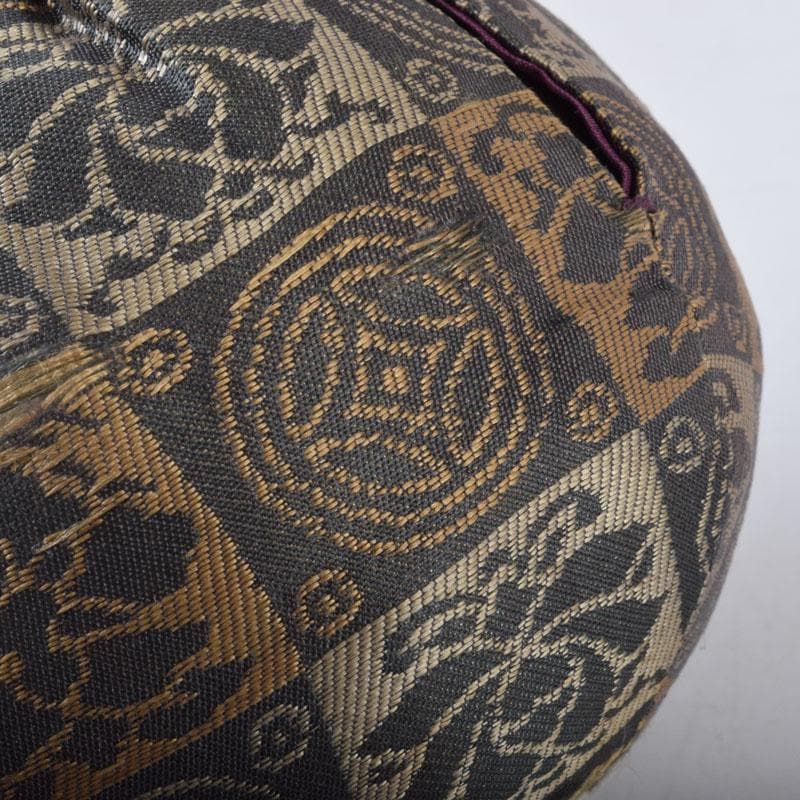 茶道具　膳所焼　淡海ぜぜ　平茶入　仕覆付　宗達極書付箱　M　8488