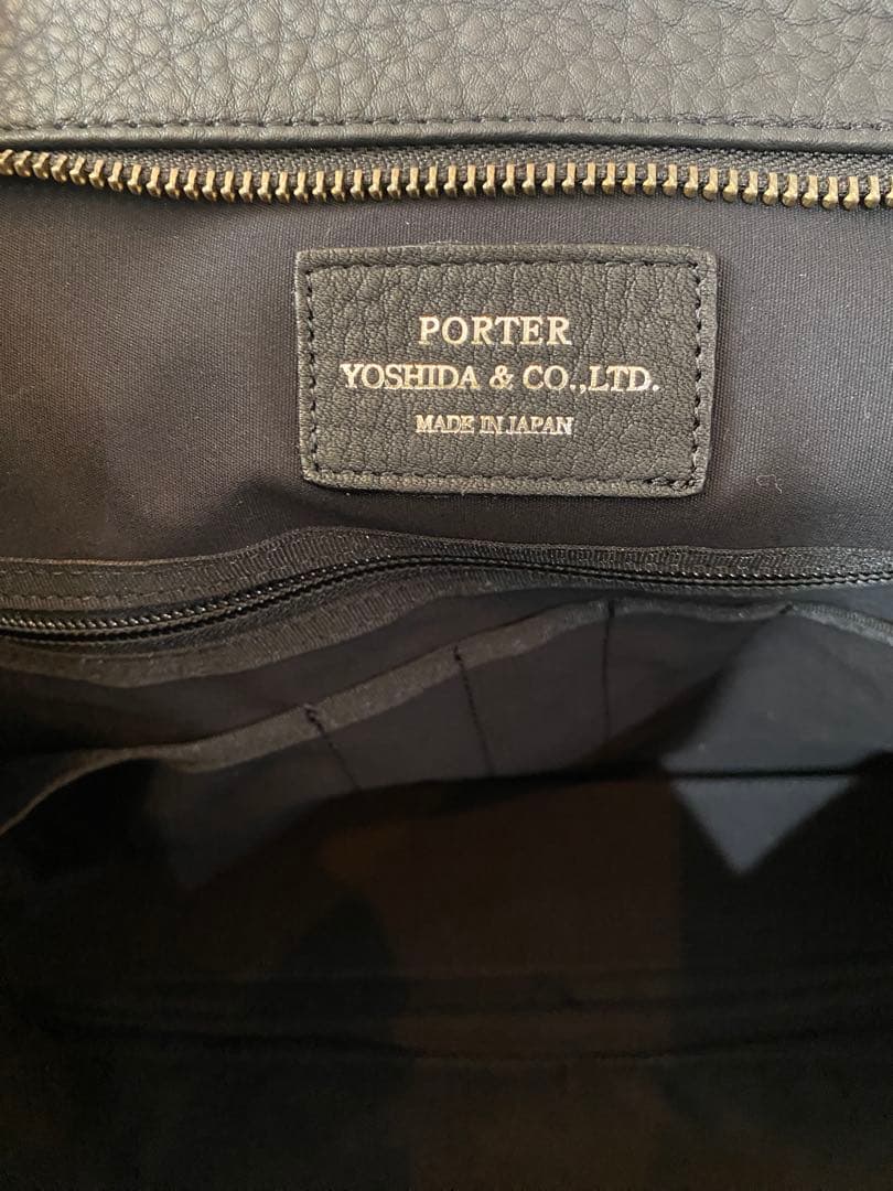 【未使用】PORTER BRIEF TOTE BAG(L) A4 レザー 本革
