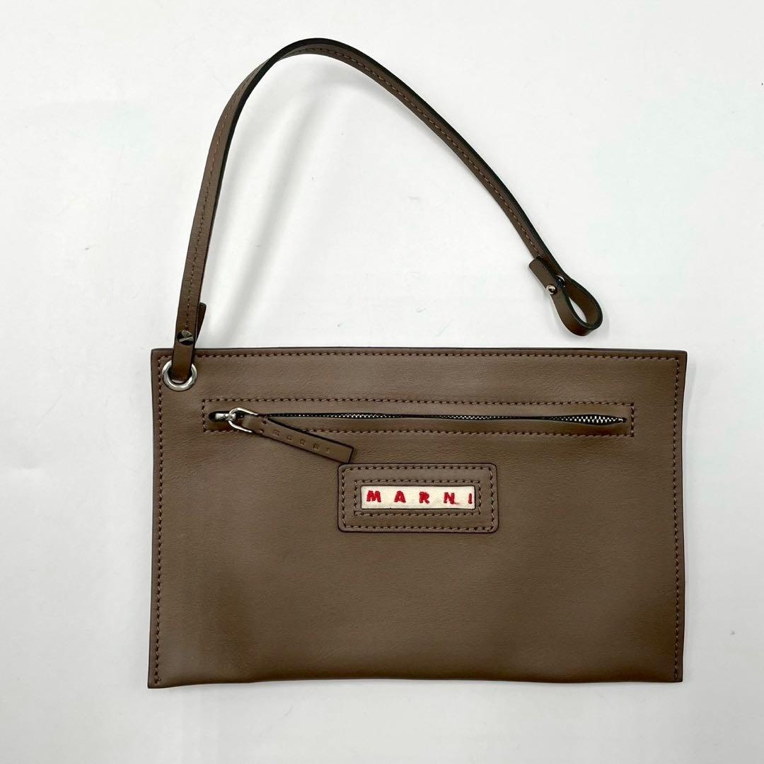 【極美品】 MARNI マルニ ショルダーバッグ バケツ バケット レザー