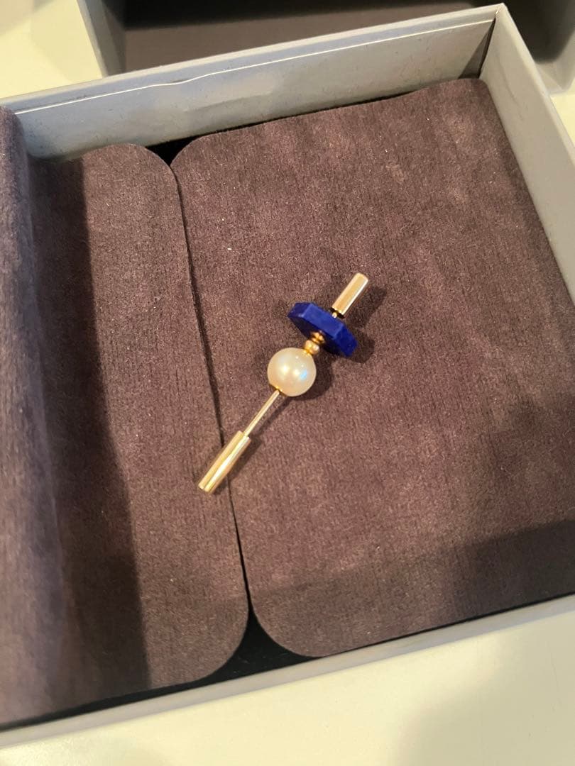 (Sasa)Hirotaka 片耳用ラピスラズリ ピアス