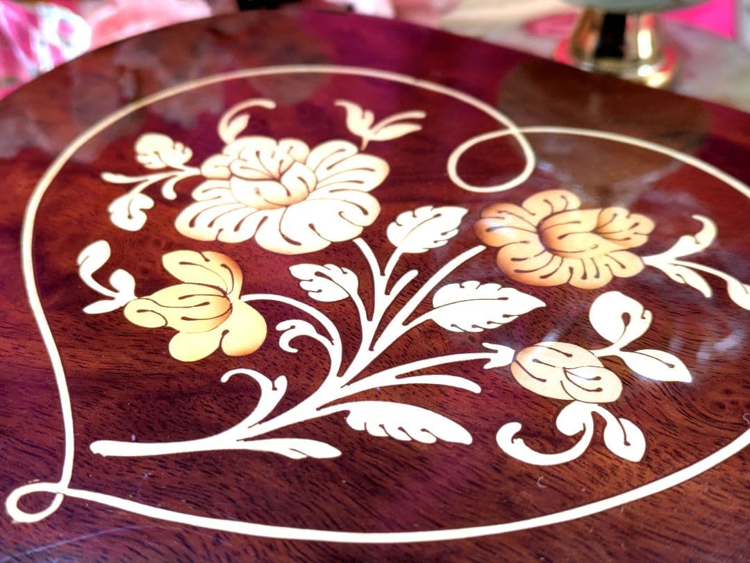 お値下げ✾イタリア製・象嵌ジュエリーボックスオルゴール✾