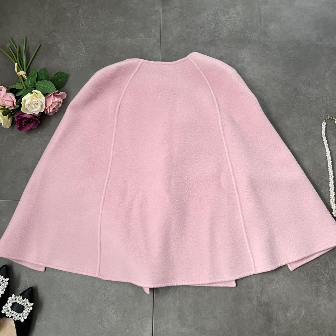 CELFORD（セルフォード）ピンク リバーケープジャケット ウール混紡　美品①