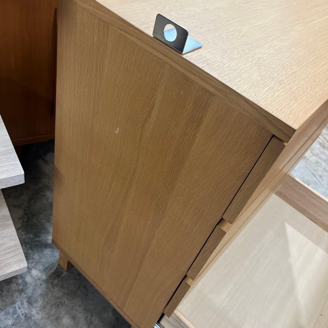 【無印良品】4段チェスト◇廃盤品◆オーク材◇訳有品