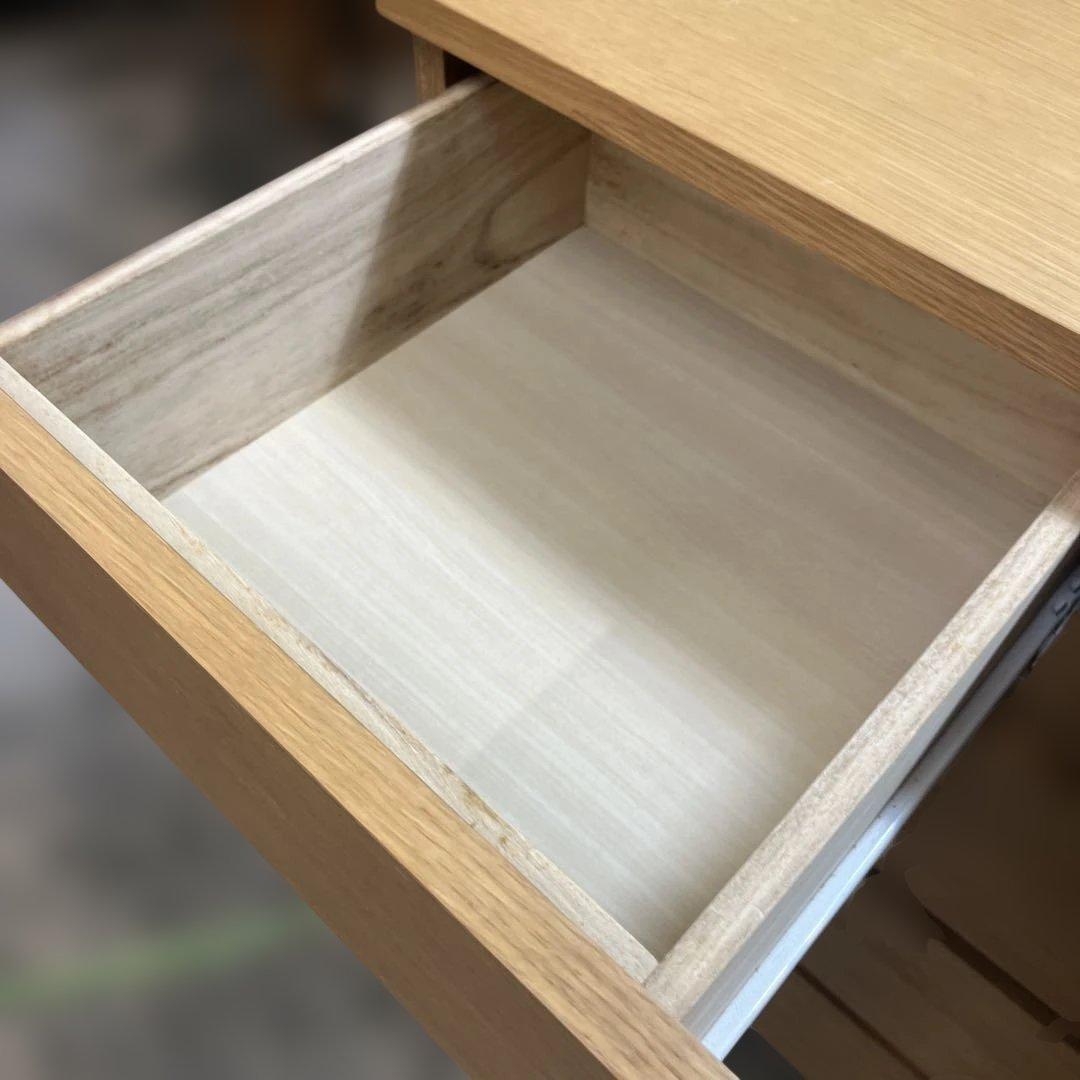 【無印良品】4段チェスト◇廃盤品◆オーク材◇訳有品