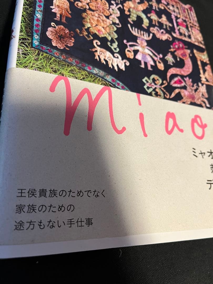 レア この手縫の刺繍がいい 中国貴州省 ミャオ族の子おい布 古布