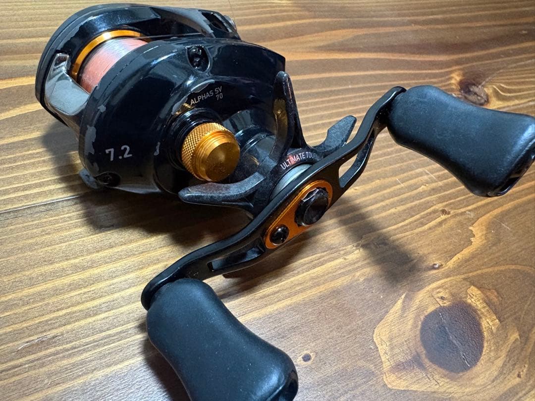 アルファス SV 7.2 ベイトリール 黒/オレンジ