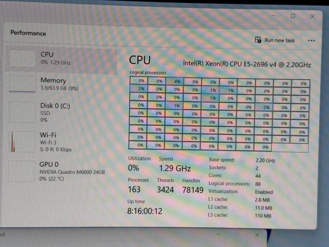サーバー HP Z840,e5 2696v4,quadro m6000 24GB