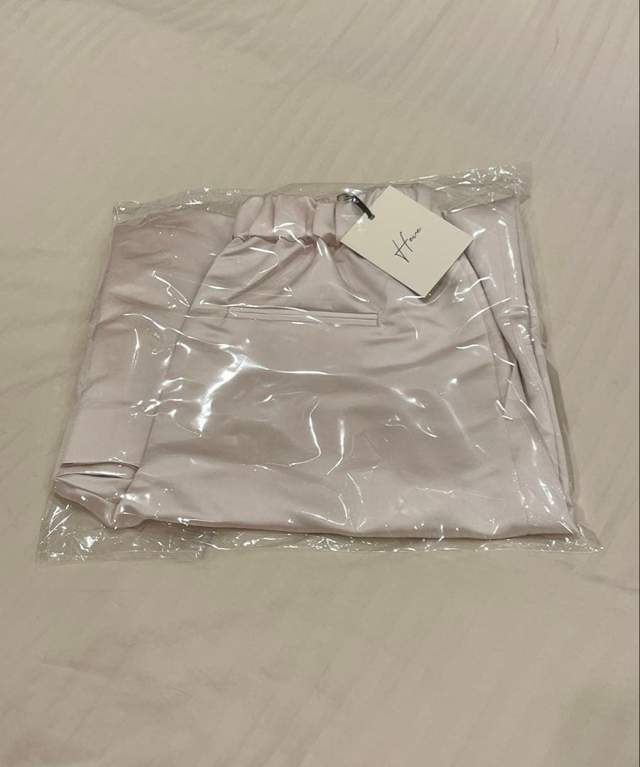 新品未使用♡Heve へイヴ サテンフレアガウチョPTパンツ ピーチ 36サイズ