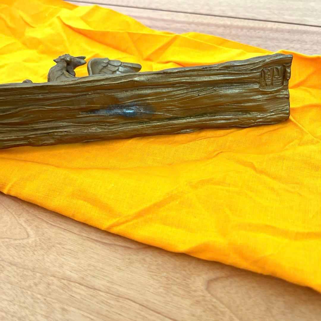 鳳凰文鎮　二上常太郎　二上元威造　箱付き