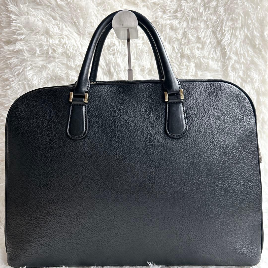 美品◎HERGOPOCH ビジネスバッグ 2way レザー A4 ブラック