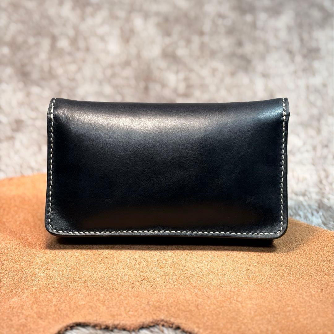 ◎柔らかい二つ折りシャグポーチ.スムース革◎