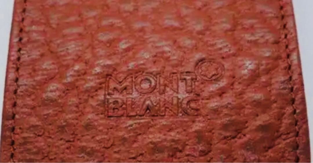 ※未使用！金運を呼び寄せる！※レアなリッチブラウン！本革製ペンポーチ★モンブラン