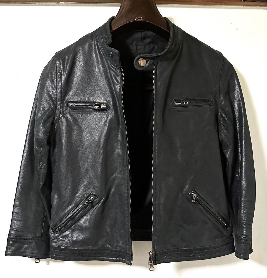 mirror of SHINZONE レザーシングルライダース黒38シンゾーン