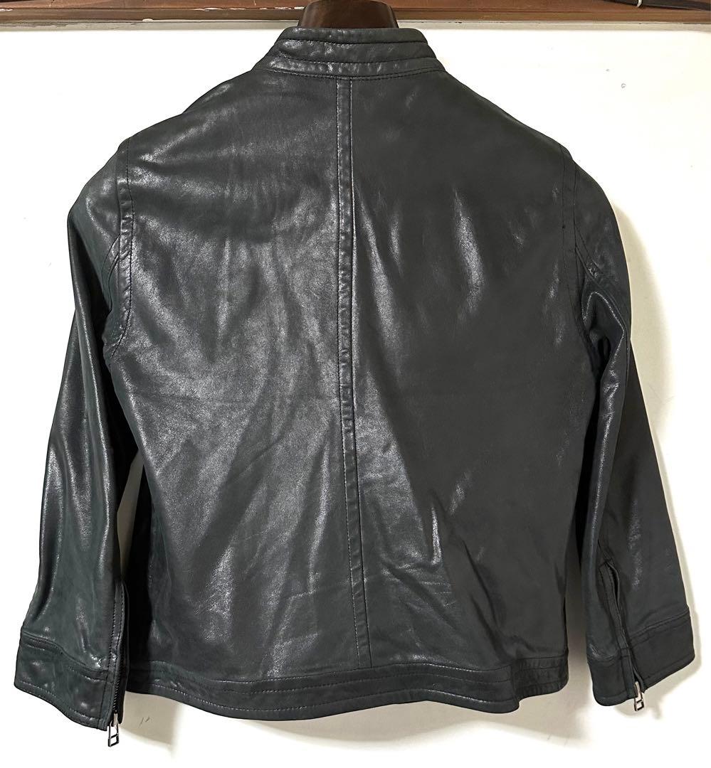 mirror of SHINZONE レザーシングルライダース黒38シンゾーン