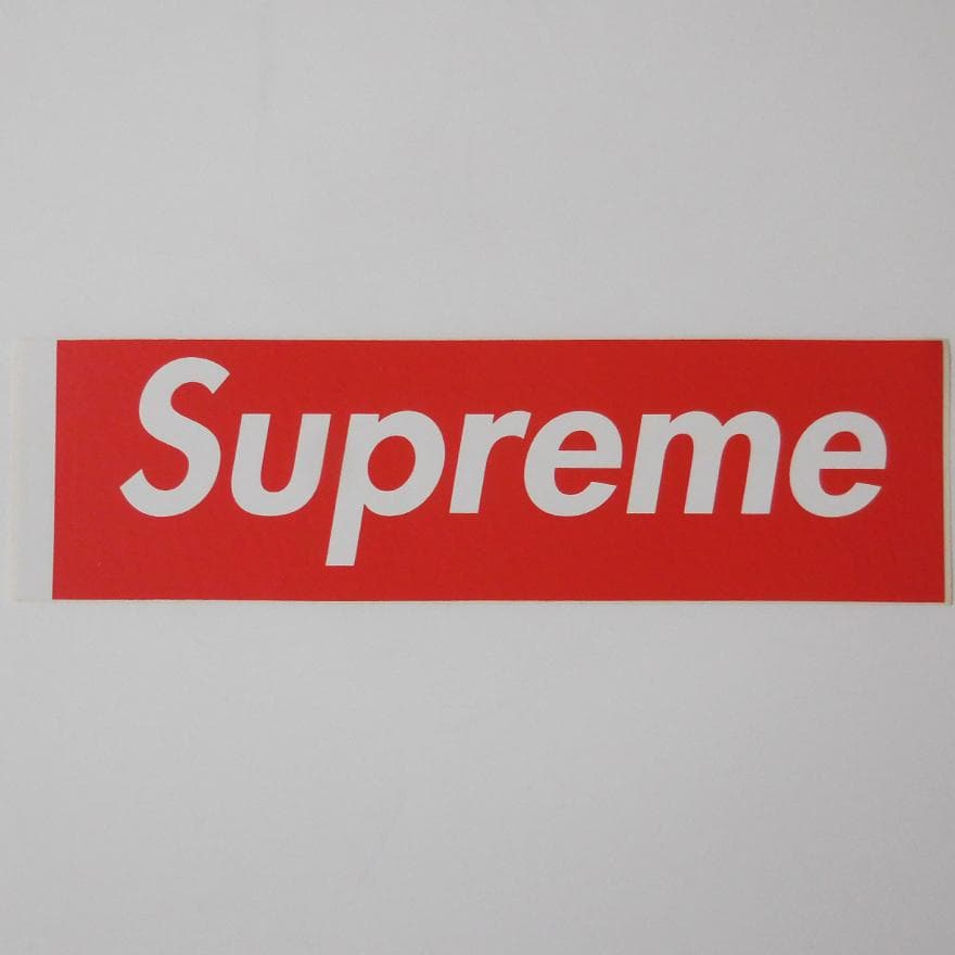 Supreme 激レア カーボン ステッカー レッド