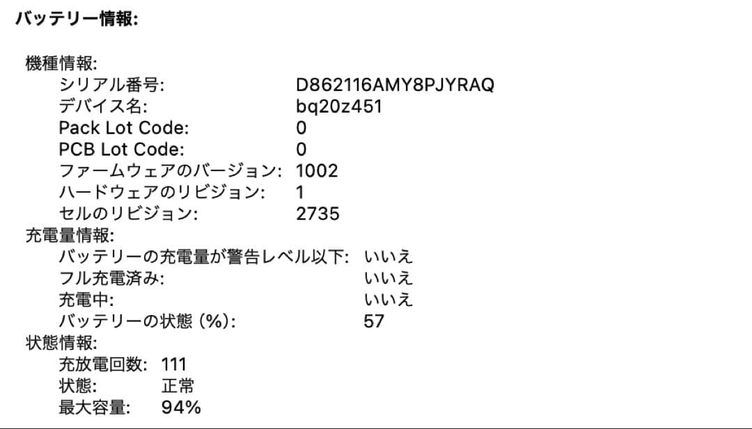 Macbook Air M1 充電回数少なめ 新品充電器ケーブル付 13インチ