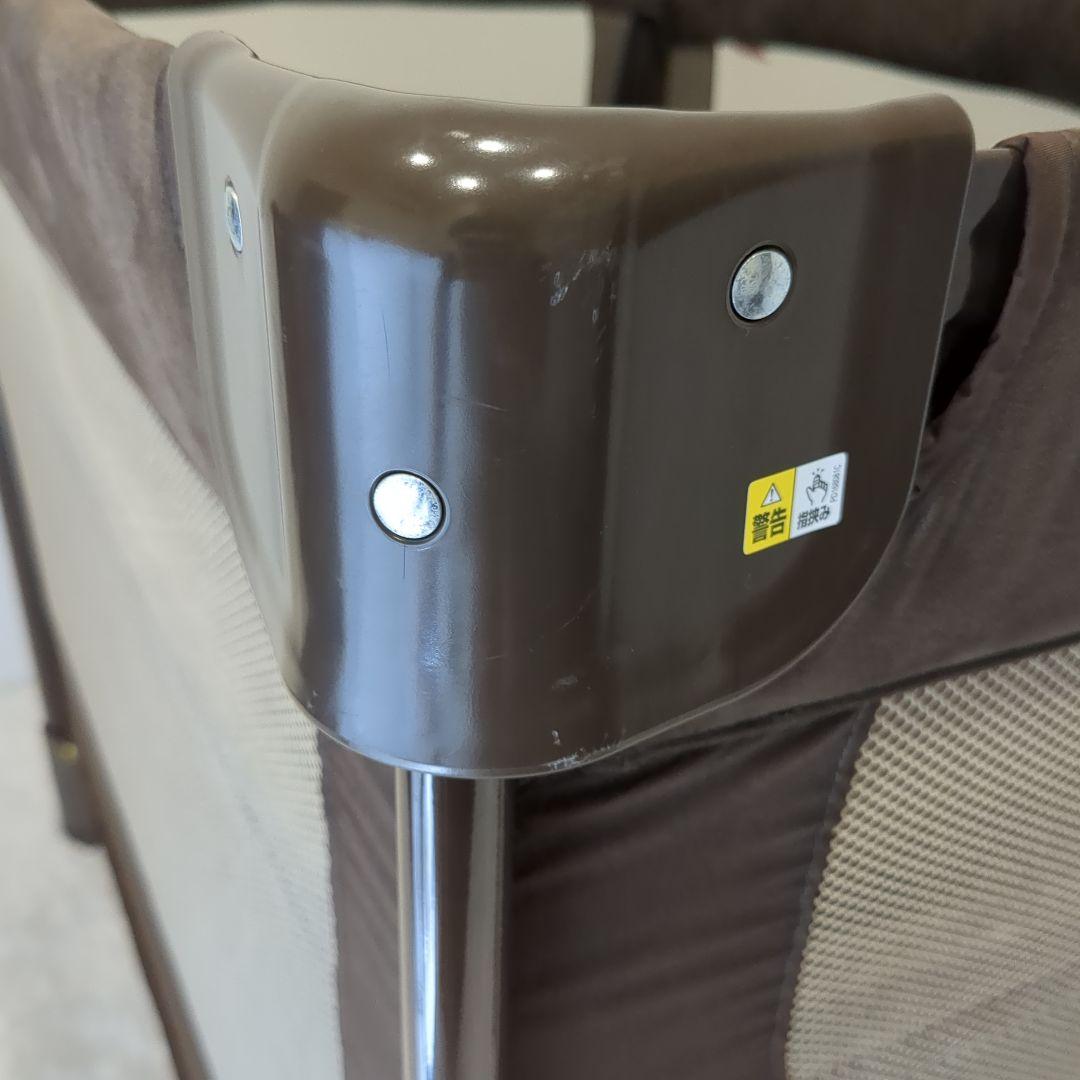 【美品】Aprica ココネルエアープラス ベビーベッド チョコレートブラウン