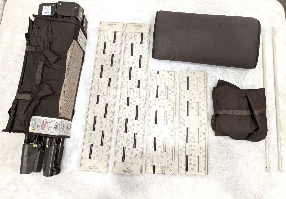 【美品】Aprica ココネルエアープラス ベビーベッド チョコレートブラウン