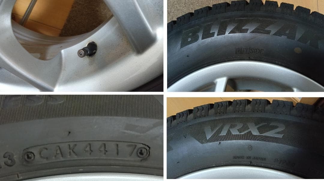 195/55R16ブリヂストンブリザックVRV2＋MINI純正ホイール④本