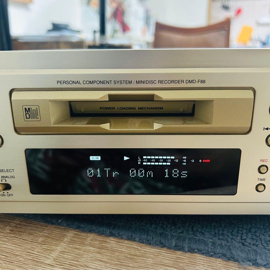 DENON DMD-F88 ミニディスクレコーダー　リモコン付き　再生OK
