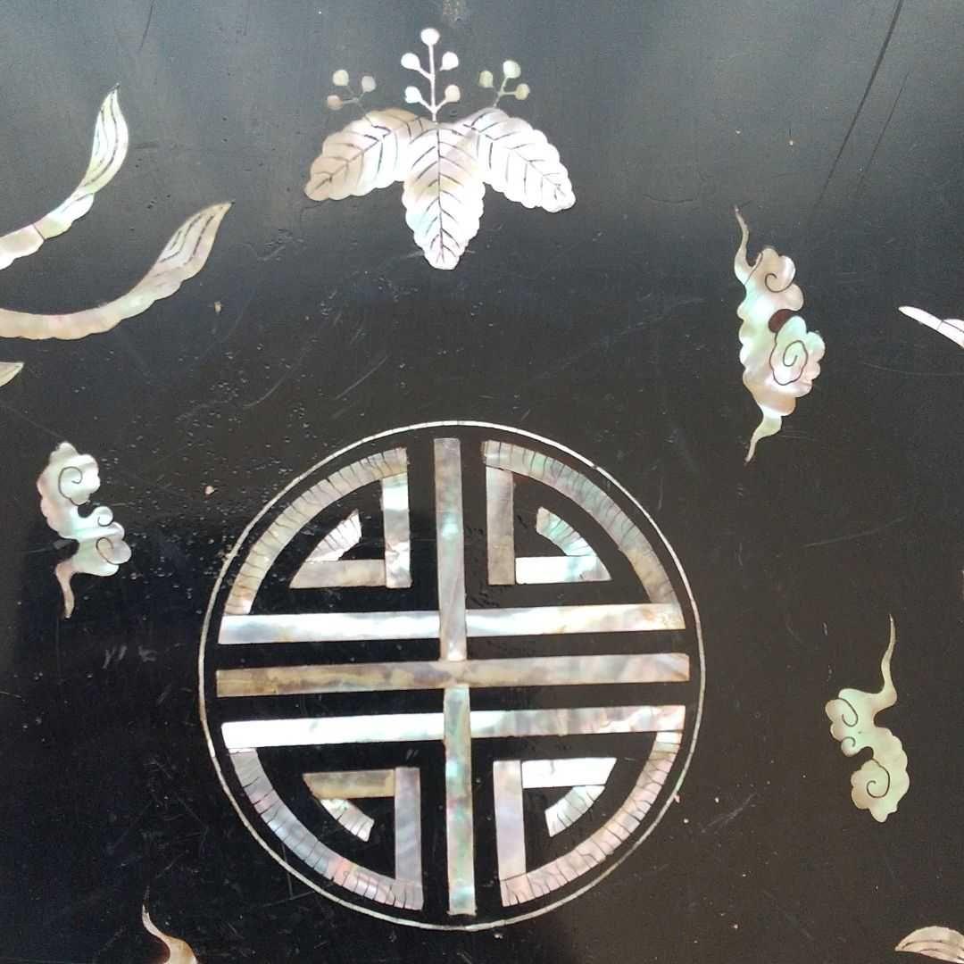 螺鈿 平卓 骨董 茶道具