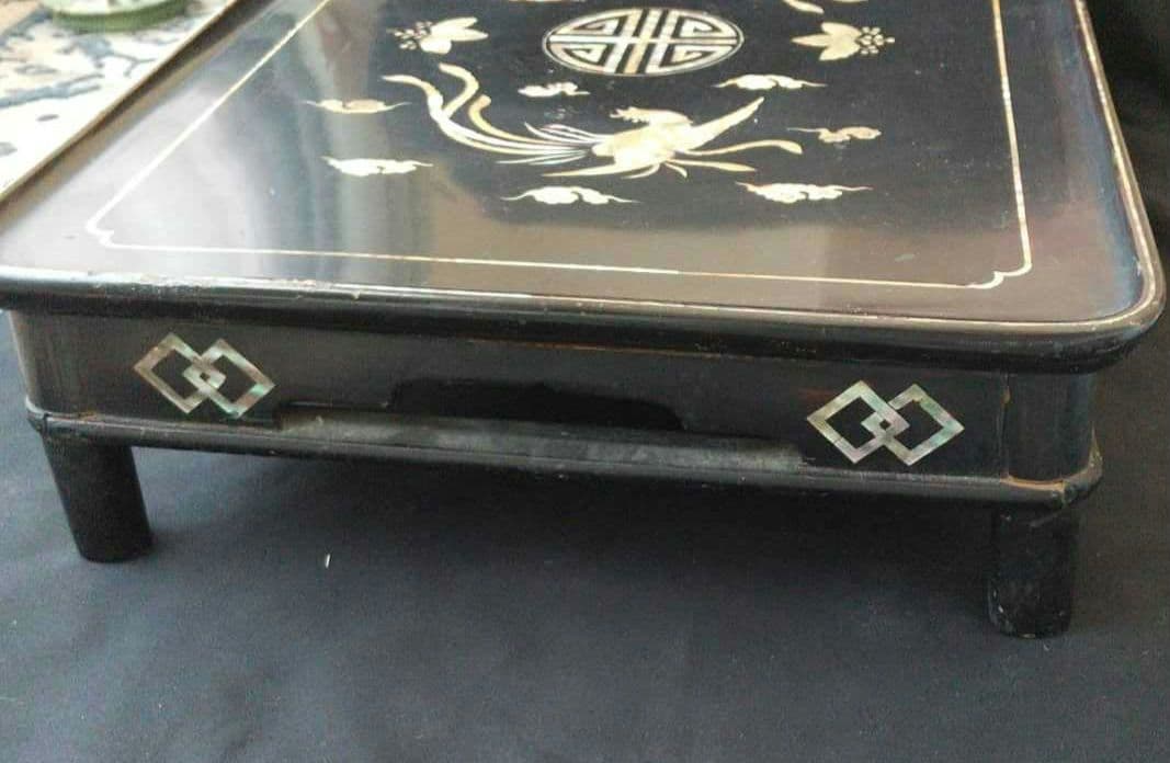 螺鈿 平卓 骨董 茶道具