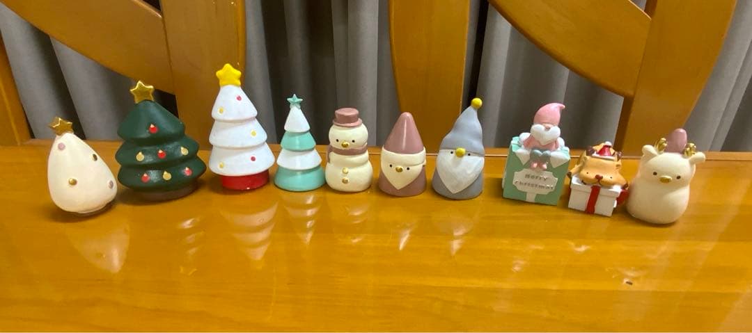 木製クリスマスツリーアドベントカレンダー、オナーメント各種