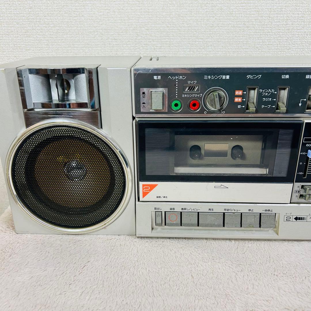 【希少】HITACHI TRK-W3 ラジカセ　バブル昭和レトロ　現状品