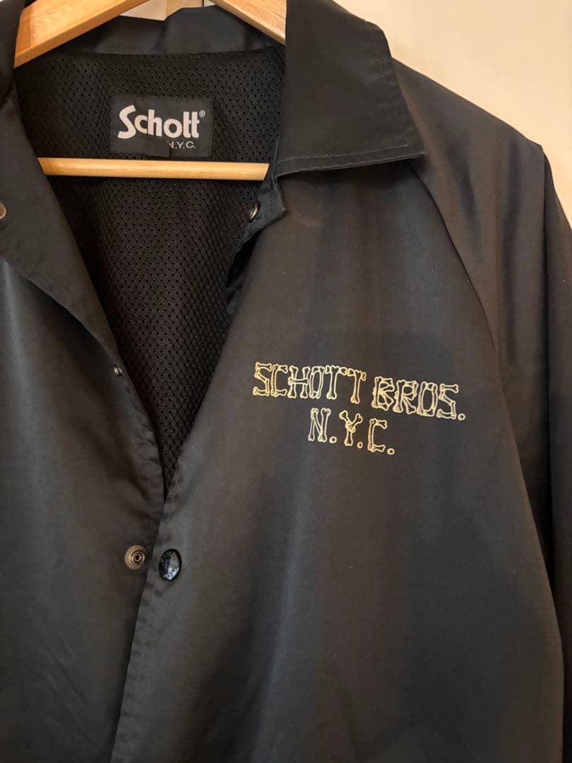 SCHOTT ショット ボーンフォントロゴ コーチジャケット