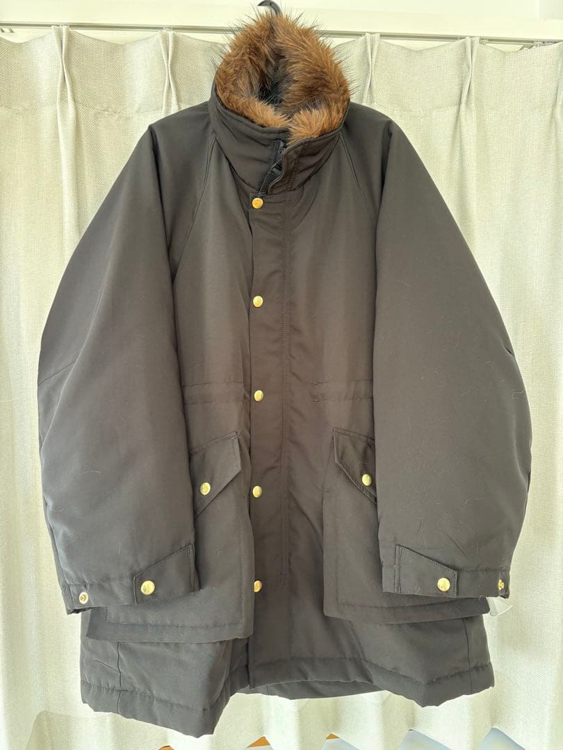 Curensology フェイクファーエリツキスウェーディッシュモッズコート36