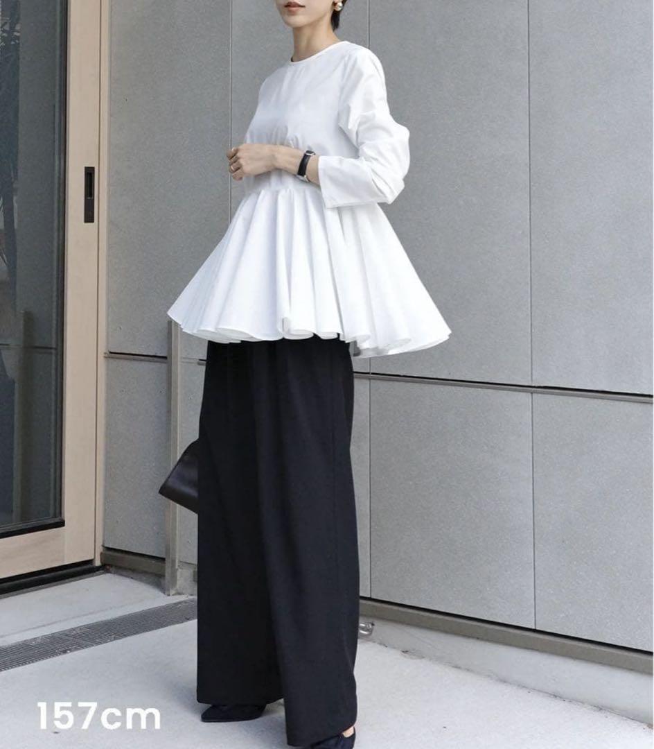 【mare】Basic Peplum Blouse撥水ベーシックペプラムブラウス