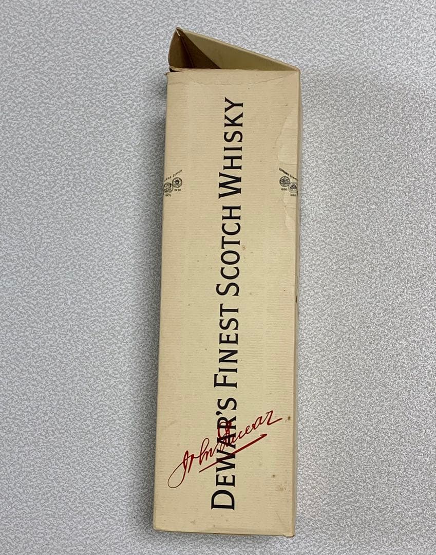 ★未開栓 デュワーズ ホワイトラベル ウイスキー 旧ボトル 黒紋章 白キャップ