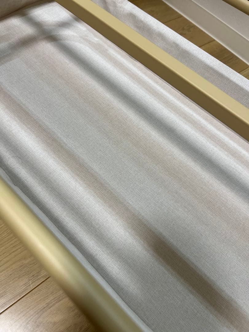 HZDMJ ベビーベッド ベージュ 星柄