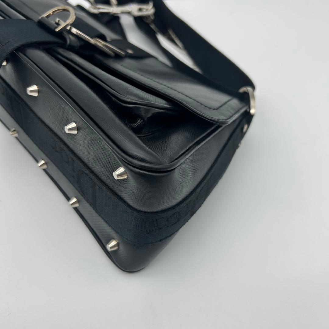 クリスチャンディオール ハードコア ショルダーバッグ ブラック　希少　レザー