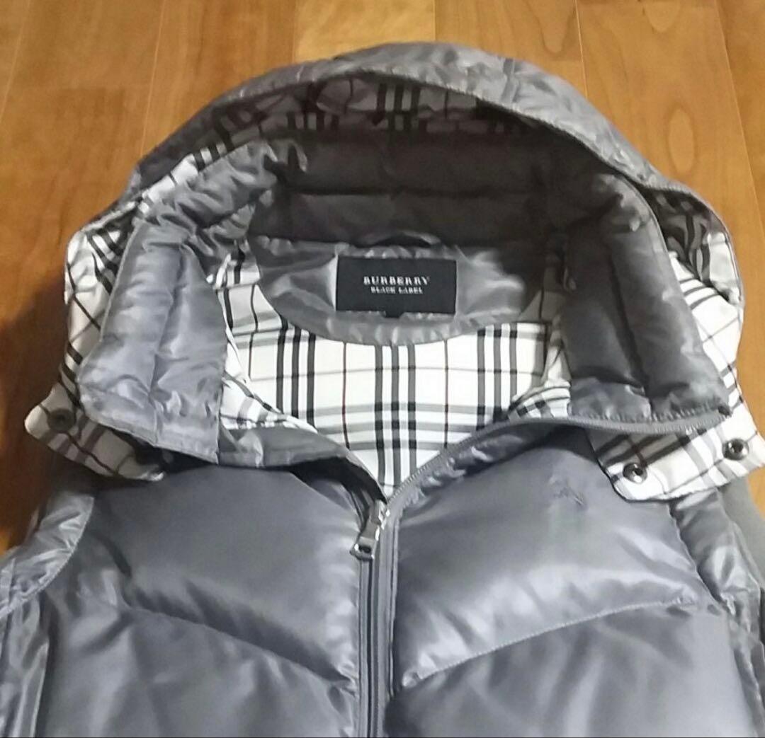 1/31までSALE☆ バーバリーブラックレーベル グレー ダウンベスト