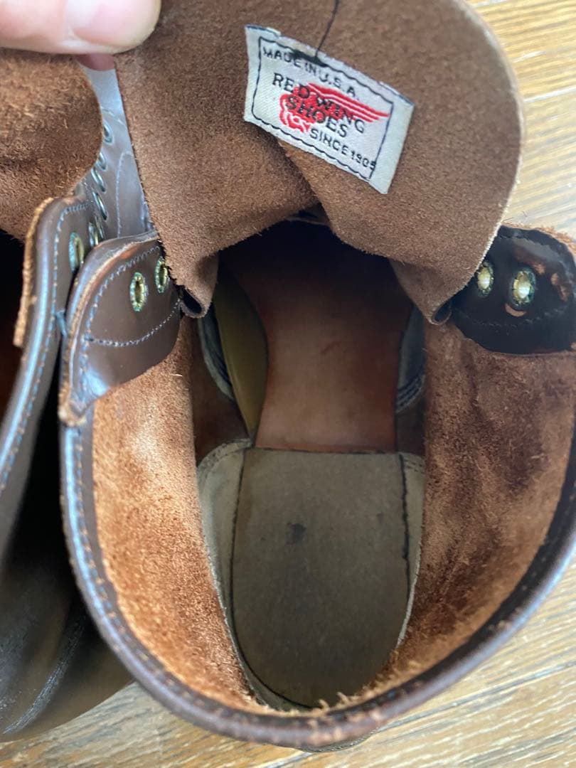 RED WING　8161 ガラスレザー ダークブラウン　US7D[25cm]