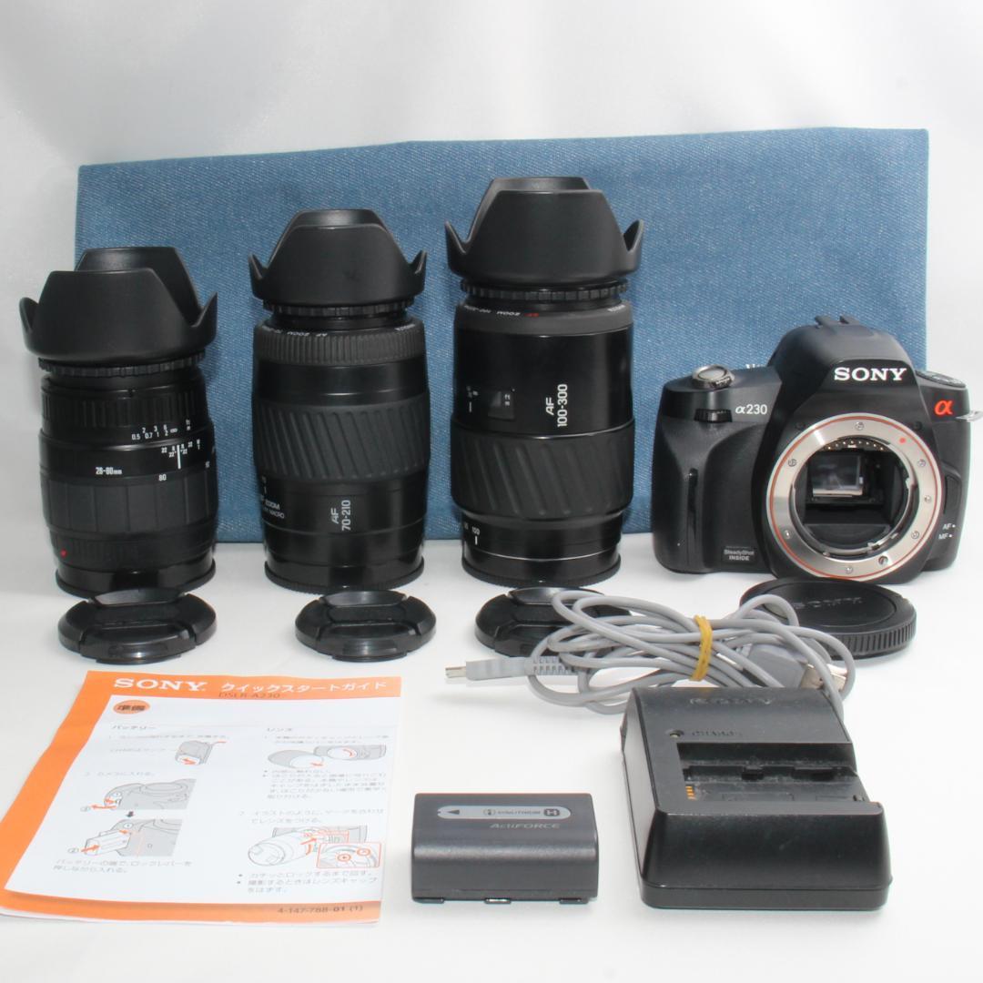❤️最高の一瞬を残し切る❤️ソニー DSLR-A230 トリプルズーム❤️